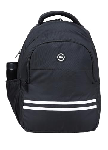 Image of PB Pearlbags FLAUNT 25L Solid Casual Backpack,3 Compartment,Premium Fabric,Water Resistant Anti Theft,School & College Bag for Boys and Girls,Office & Travel Bag for Men and Women,48X31X17 Cms