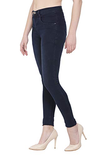 Image of Nifty Women's Denim Stretchable Slim Fit Color Jeans