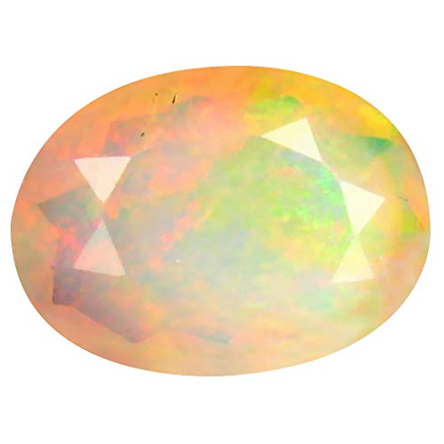 Pierre précieuse en vrac opale arc-en-ciel ovale 10x7mm non chauffée