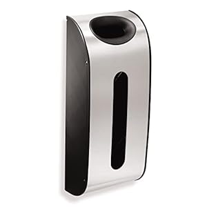 simplehuman Wall Mount Grocery Bag Dispenser, Brushed Stainless Steel