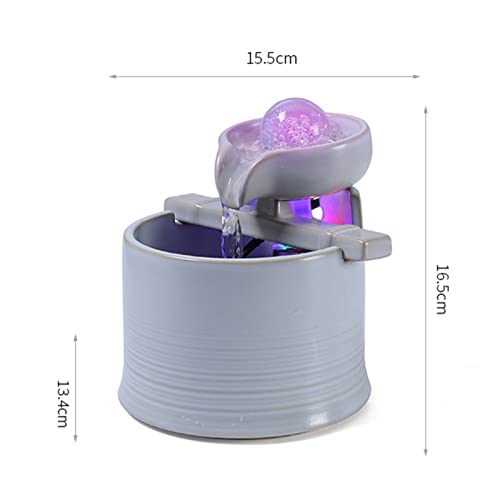 Mini fuente de mesa de cerámica soluciona ambientes secos y espacios sin decoración 3