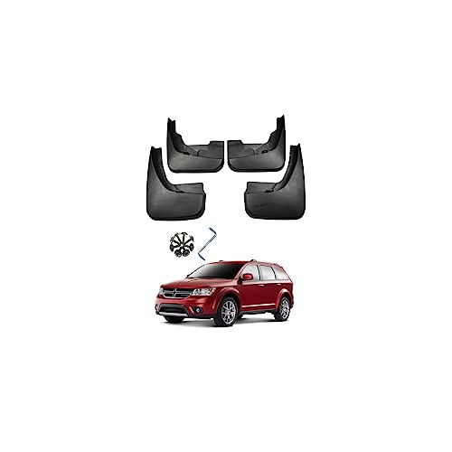 Image of Car Mudguard Mud Flaps for Dodge Journey 2010-2022 Molded Custom Front and Rear Mudflaps Splash Guards Fender Flares Kit 4-PC Auto Accessories,Send 1 Car Wash Towel