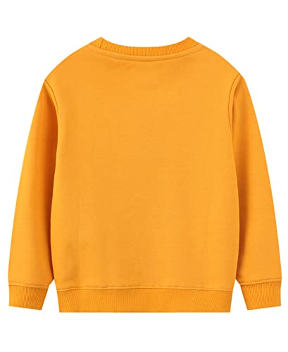Image of LOKTARC Toddler Boys Graphic Crewneck Sweatshirts 2-Pack, Sizes 2T-7 | Cotton Blend French Terry, Dinosaur, Construction and Shark Graphics, Ribbed Trim, Preschool Daycare Outdoor