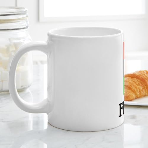 Taza de cerámica mega tamaño 20 oz blanca miniatura 4