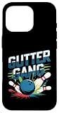 Fácil instalación Camisa Gutter Gang, divertidas camisas de bolos, Gutter Bowling League Carcasa para iPhone 16 Pro