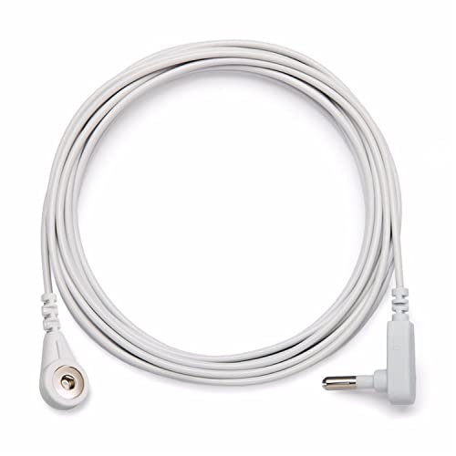 Grounding Cords Replacement Grounding Cable for Earthing Sheets, Pillowcases, Wrist Straps, Mats (15 Ft)