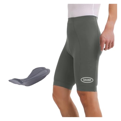 Ropa de Ciclismo Pantalones Cortos Bicicleta Carretera montaña con Bolsillo Verano for Hombres Que absorben los Golpes(Green 02,M-EU)