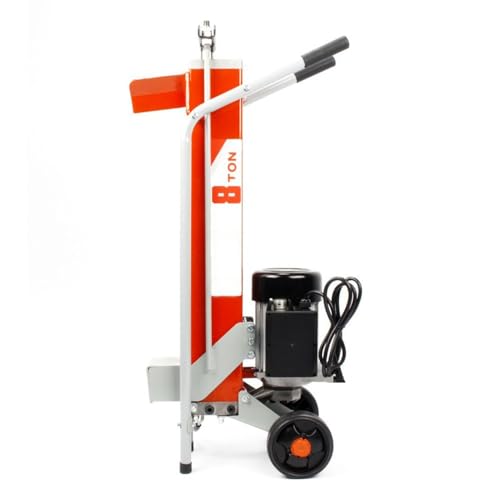 薪割り機 家庭用小型薪割りホイール付き。移動や保管が簡単で、広葉樹を素早く割ることができます。