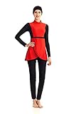 TianMaiGeLun Modest Swimsuit Full Coverage Bathing Suit Swimming Suit Beachwear Bikini Swimwear UV Sun Protection