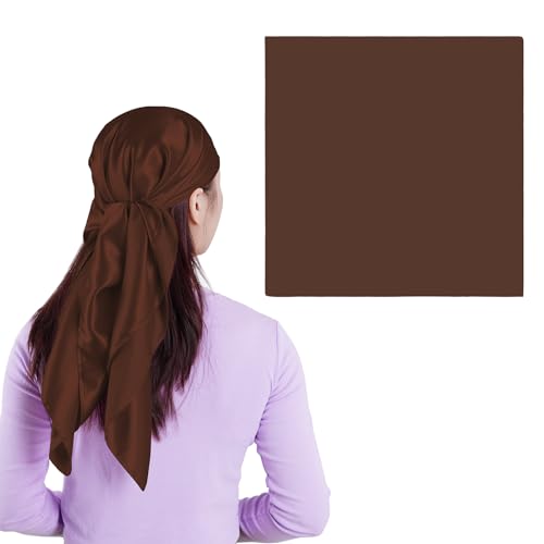 35'' Large Satin Head Scarf, Pirate Head Scarf, Silk Hair Scarf Bandanas Sleeping Head Wraps for Women and Men