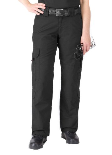 5.11 Tactical Women's Taclite Lightweight EMS Pants, Adjustable Waistband, Teflon Finish, Style 64369, Black, 16