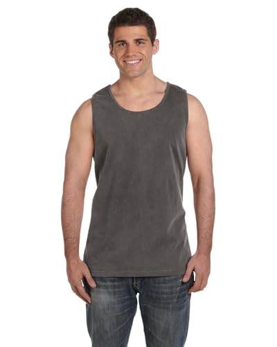 Image of Comfort Colors Men's Adult Tank Top, Style 9360 (Small, Charcoal)