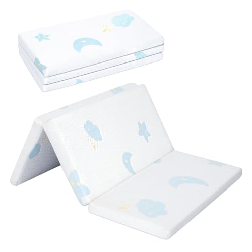 Pack and Play Mattress Pad, Trifold Travel Crib, 38x26