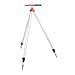 VELATEMOR Surveying Prism Pole Tripod Sturdy Aluminum Alloy Retractable Rod Clamp for Total Station, for Construction Sites & Tunnels