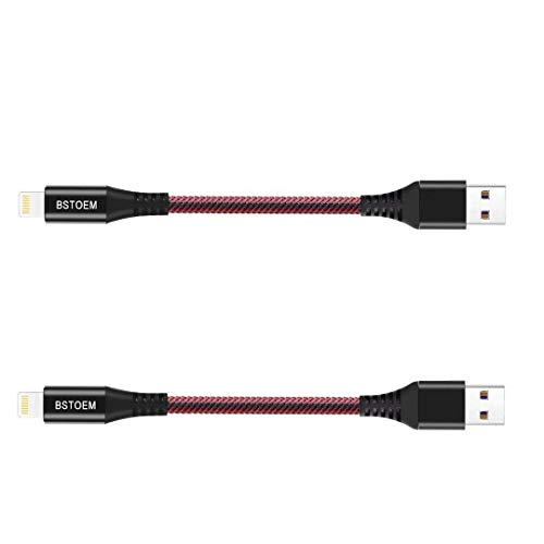 Short Lightning Cable 2Pack 7Inch USB Charging Cord for Apple,for iPhone Charger 14/13/12 Pro/11/Xs Max/Xr/X/8/7/6/6s Plus/SE/5c/5s/5,for iPad Air/Mini 1/2/3/4/5