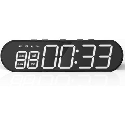 DJHEYXHEID Gym Timer, Loud Clock Mode Silent Rechargeable Battery Built-in Magnet Boxing Interval Training Timer Portable Gym Timer, for Various Such Fitness, Yoga, Kitchen, Classrooms Offices Cover