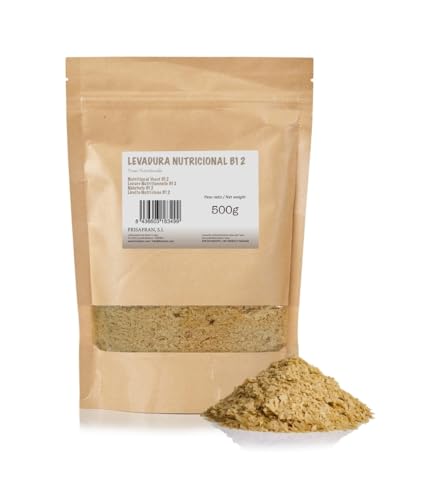 Frisafran | Levadura Nutricional 500g | levadura con B12 y Vitamina B | | Proteínas | Vitaminas | Dietas Veganas | Sin Gluten | Dieta vegana | Sin Lácteos | levadura | b12 nutricional