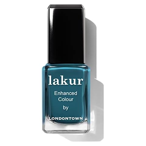 LONDONTOWN Peacock Teal Glossy Nail Polish, Magpie lakur, Vegan Chip-Resistant Long-Lasting Nail Lacquer, 40 fl oz Cover