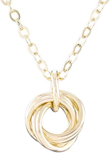 Tahmi 14K Gold-Filled Love Knot Pendant Necklace for Women | Ligh...