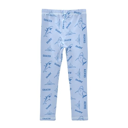 Girls Leggings Shark Fish Toddler Girls Clothes Leggings for Girls Toddler Girls Leggings 3-4T2