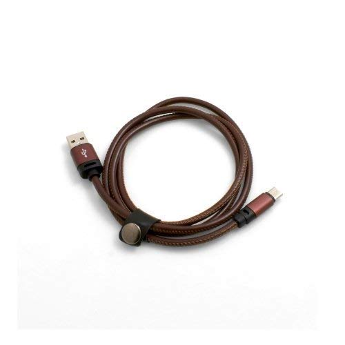 System-S Cavo Micro USB 2.0 In Nylon Intrecciato Grigio 25 Cm - Resistente E Adatto A Correnti Fino A 2.4A, Connettori In Alluminio - 4