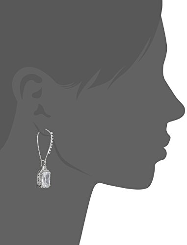 "Cz Ears" Crystal Cubic Zirconia Square Long Drop Earrings2