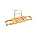 Produktbild Badewanne caddy HAIZHEN, Verstellbare Badewanne Tray Bamboo Badezimmer Caddy mit Schlitzen für Laptop/Handy/Telefon/Weinglas