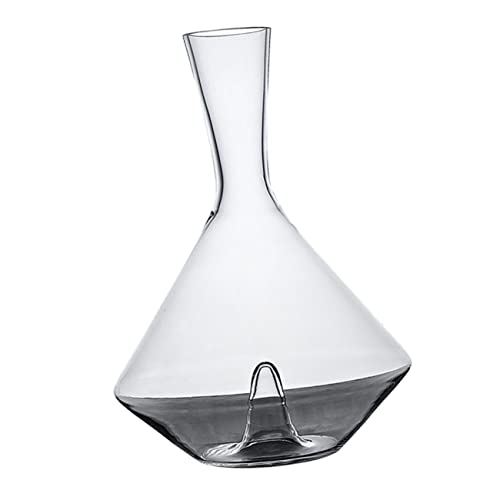 CIYODO 1pc Transparent Wine Decanter for Home Use Elegant Glass Red Wine Dispenser for Parties Bars Enhances Aroma and Taste
