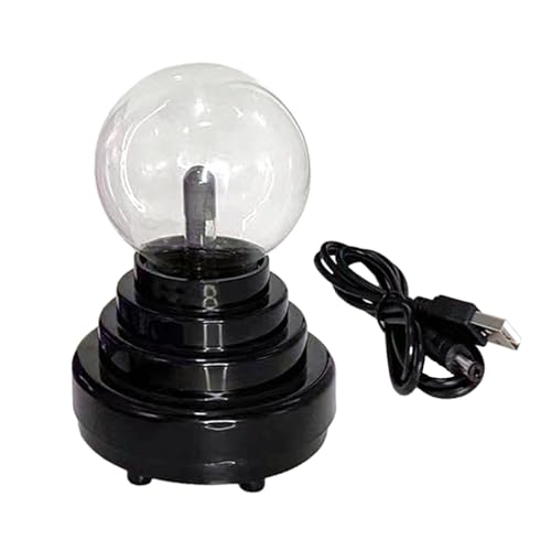 Bola de electricidad estática | Lámpara de bola táctil eléctrica, recargable USB, luz de globo de plasma portátil, bola electrostática activada por toque y sonido para el hogar, escuelas