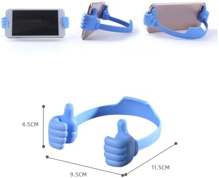 3 Pack Thumbs up Cell Phone Holder Lazy Phone Stand for Desk Desktop Smart Cell Mobile Phone Tablets – Universal Adjustable Flexible image 5
