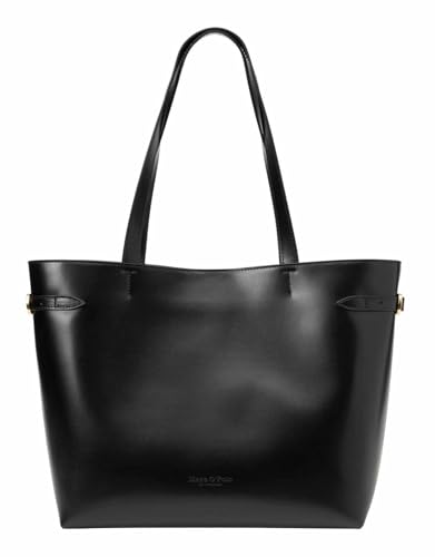 Marc O'Polo sac shopper Tara noir | Grand sac à main élégant pour femme