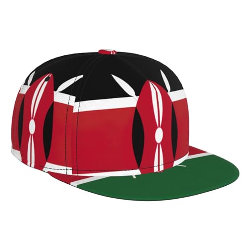 OAZCVBNN Casquette de baseball avec drapeau du Kenya - Pour sports de plein air, voyage, vacances d'été - Confort tout au long de la journée - Noir