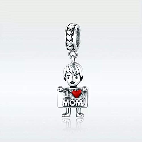 Image of Boy OR Girl Dangle 925 Sterling Silver Charm Beads for Fashion Charms Bracelet & Necklace