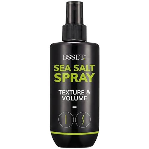 BSSET Sea Salt Spray 250ml - Texturizes and Enhances Straight and Wavy Hair-Natural Matte Beach Look