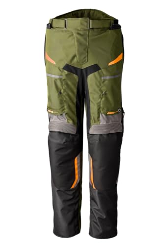 Pantalon textile de moto RST Maverick Evo route et chemin tout terrain de couleur vert gris 3XL