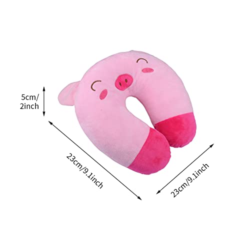 EKDJKK Almofada de viagem para crianças, almofada de pescoço de animal fofo, suporte em forma de U,