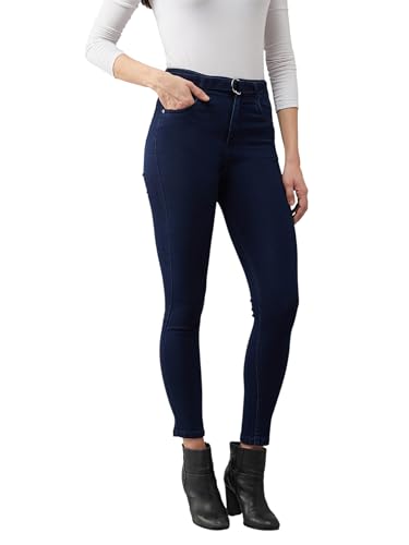 Image of Miss Chase Women's Skinny High Rise Cropped Stretchable Denim Jeans