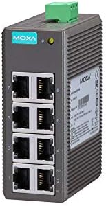 EDS-208 - Moxa 8 Port Entry Level unmanaged Ethernet Switch w/(8) 10/100BTX Ports (Plastic housing) (Power Supply not Included).
