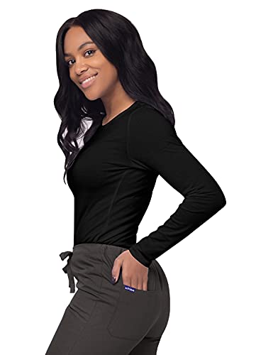 Sivvan Scrubs For Women - Long Sleeve Comfort Underscrub Tee 2-Pack thumb #3