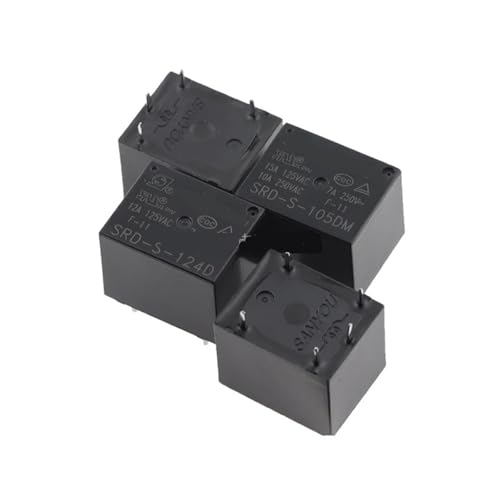 Relais SRD-S-112DM 12V 10A lot de 5 pièces normalement ouvertes 4 broches