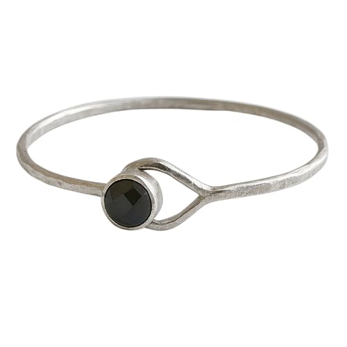 Bracelet Labradorite femme en argent fin et pierre naturelle 7mm