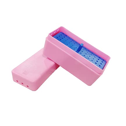 Dental Plastic Bur&File Endo Box(72 Hole)(Pink)(Pack Of 1Pc)