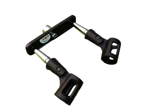 Image of WON Double Microhone Holder With Mic Clip Multipurpose Mic Holder Pack of 1