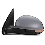 Auto Dynasty VW1320131 Factory Style Driver Left Side Mirror - Manual Folding | Power Adjust | Heated Glass | Turn Signal - Compatible with VW Tiguan 09-17, Paint to Match