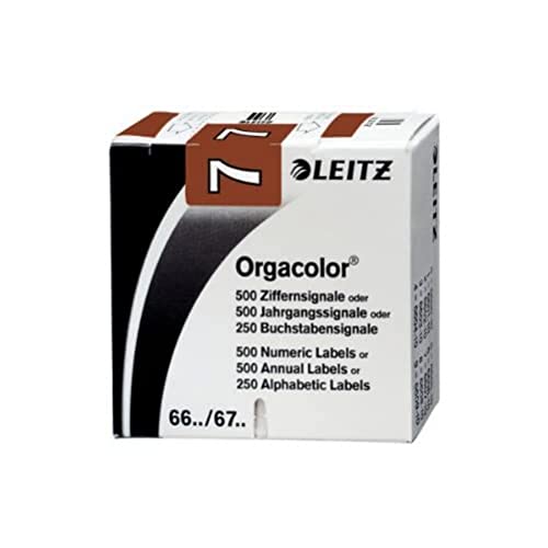 Cartes Leitz Orgacolor 66071000 brun 17,8 cm pour dossier