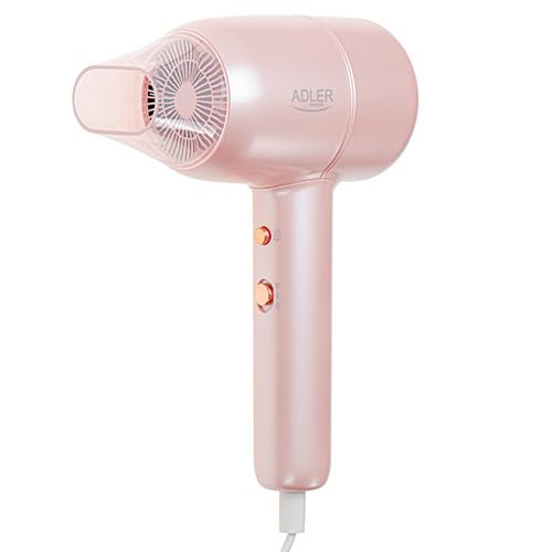 ADLER AD 2279P - Secador de pelo, 1800 W de potencia, función de aire frío