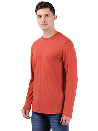 Image of Jockey AM95 Men's Super Combed Cotton Rich Solid Round Neck Full Sleeve T-Shirt