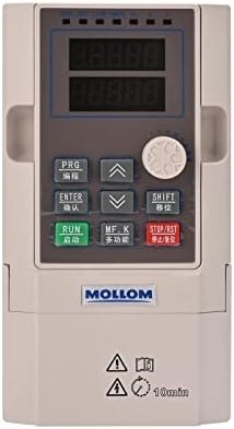 Mollom VFD 220V 2.2KW 3HP 9.6A 220V Single or Three Phase Input to 3 Phase 0-3000 Hz Output Variable Frequency Drive Vector Control Inverter for Spindle Motor CNC Speed Control