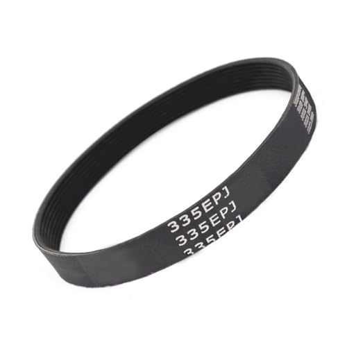 Snorvixre Cinta de correr de goma de 335 mm con 6 costillas, diseño de canal, accesorio para cinta de correr, perfecto para menos ruido y flexibilidad, cinta de correr