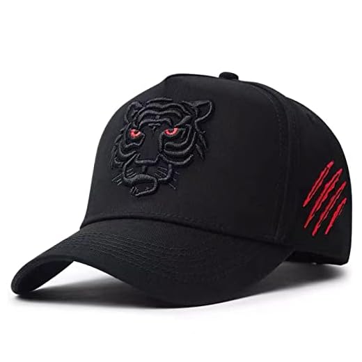 Tiger Hat Trucker Snapback Animal Cap Dad Hats Cool Hip Hop Sports Fan Baseball Cap Embroidered Tennis Caps for Men Women
